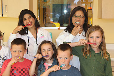 Team brushing - Pediatric Dentist in Newbury Park, CA